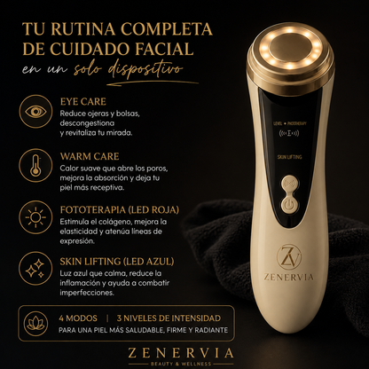 Masajeador facial LED Zenervia